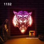 1132. Tiger - Paper cut light box template, shadow box, 3D papercut lightbox svg file DIY, cutting cricut - Image 2