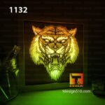 1132. Tiger - Paper cut light box template, shadow box, 3D papercut lightbox svg file DIY, cutting cricut - Image 3
