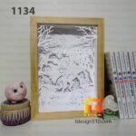 1134. Headless Horseman - Paper cut light box template, shadow box, 3D papercut lightbox svg file DIY, cutting cricut - Image 4