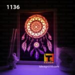 1136. Dream Catcher - Paper cut light box template, shadow box, 3D papercut lightbox svg file DIY, cutting cricut - Image 2