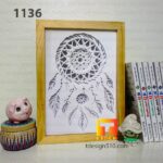 1136. Dream Catcher - Paper cut light box template, shadow box, 3D papercut lightbox svg file DIY, cutting cricut - Image 4