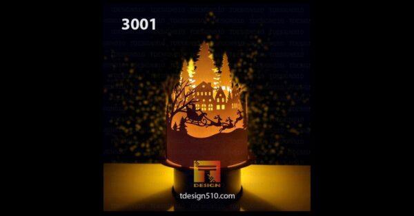 【新品未使用】LAMPUP × NATAL DESIGN Christmas 3D Paper lantern cutting lamp shadow box svg file