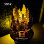 #18 Combo Christmas Lanterns - Paper cutting lamp, paper lantern light box template, 3D shadow box Cylinder, papercut lightbox svg file DIY cricut - Image 3