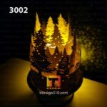 #18 Combo Christmas Lanterns - Paper cutting lamp, paper lantern light box template, 3D shadow box Cylinder, papercut lightbox svg file DIY cricut - Image 2