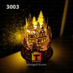 #18 Combo Christmas Lanterns - Paper cutting lamp, paper lantern light box template, 3D shadow box Cylinder, papercut lightbox svg file DIY cricut - Image 5