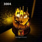 3004. Jesus Christmas - Paper cutting lamp, paper lantern light box template, 3D shadow box Cylinder, papercut lightbox svg file DIY cricut - Image 2