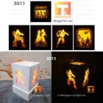 5011. Avengers - 5 sided Paper cut light box template, shadow box, 3D paper lanterns papercut lightbox svg file DIY, cutting cricut - Image 3