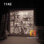 #33 Combo Christmas 6in1 - Paper cut light box template, shadow box, 3D papercut lightbox svg file DIY, cutting cricut - Image 9