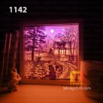 #33 Combo Christmas 6in1 - Paper cut light box template, shadow box, 3D papercut lightbox svg file DIY, cutting cricut - Image 6