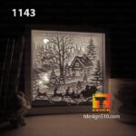 #33 Combo Christmas 6in1 - Paper cut light box template, shadow box, 3D papercut lightbox svg file DIY, cutting cricut - Image 8