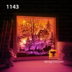#33 Combo Christmas 6in1 - Paper cut light box template, shadow box, 3D papercut lightbox svg file DIY, cutting cricut - Image 7