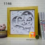 1146. Love Heart - Paper cut light box template, shadow box, 3D papercut lightbox svg file DIY, cutting cricut - Image 6