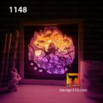 1148. Ocean Diver - Paper cut light box template, shadow box, 3D papercut lightbox svg file DIY, cutting cricut