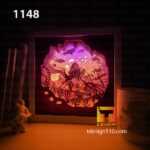 1148. Ocean Diver - Paper cut light box template, shadow box, 3D papercut lightbox svg file DIY, cutting cricut - Image 2