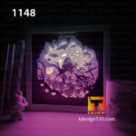 1148. Ocean Diver - Paper cut light box template, shadow box, 3D papercut lightbox svg file DIY, cutting cricut - Image 4