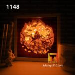 1148. Ocean Diver - Paper cut light box template, shadow box, 3D papercut lightbox svg file DIY, cutting cricut - Image 3