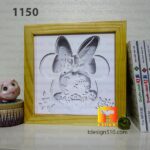 1150. Mickey Minnie mouse - Paper cut light box template, shadow box, 3D papercut lightbox svg file DIY, cutting cricut - Image 5