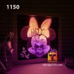 1150. Mickey Minnie mouse - Paper cut light box template, shadow box, 3D papercut lightbox svg file DIY, cutting cricut - Image 2