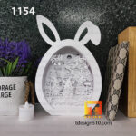 1154. Easter Gnome Egg - Paper cutting lamp 3D shadow box, Light box template, papercut lightbox svg file DIY, cricut - Image 4