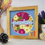 #20 Combo Mothers Day 5in1 - 3D shadow box Paper cutting templates, papercut crafting svg file DIY, gift Cricut Silhouette - Image 3
