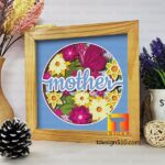#20 Combo Mothers Day 5in1 - 3D shadow box Paper cutting templates, papercut crafting svg file DIY, gift Cricut Silhouette - Image 4