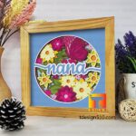 #20 Combo Mothers Day 5in1 - 3D shadow box Paper cutting templates, papercut crafting svg file DIY, gift Cricut Silhouette - Image 6