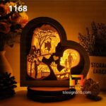 #22 Combo Fathers Day - Heart Paper cutting lamp 3D shadow box, Light box template, papercut lightbox svg file DIY, cricut - Image 3