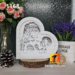 1168. Fathers Day Heart - Paper cutting lamp 3D shadow box, Light box template, papercut lightbox svg file DIY, cricut - Image 3