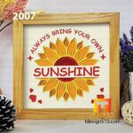 2007. Sunflower - 3D shadow box Paper cutting templates, papercut crafting svg file DIY, gift Cricut Silhouette - Image 4