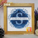 2008. Split Monogram A-Z - 3D shadow box Paper cutting templates, papercut crafting svg file DIY, gift Cricut Silhouette - Image 5