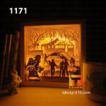 1171. Firefighter - Paper cut light box template, shadow box, 3D papercut lightbox svg file DIY, cutting cricut - Image 3