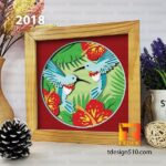 2018. Hummingbird - 3D shadow box Paper cutting templates, papercut crafting svg file DIY, gift Cricut Silhouette