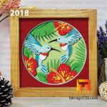 2018. Hummingbird - 3D shadow box Paper cutting templates, papercut crafting svg file DIY, gift Cricut Silhouette - Image 4