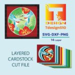 2018. Hummingbird - 3D shadow box Paper cutting templates, papercut crafting svg file DIY, gift Cricut Silhouette - Image 2