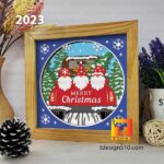 #34 Combo Christmas 6in1 – 3D shadow box Paper cutting templates, papercut crafting svg file DIY, gift Cricut Silhouette - Image 3