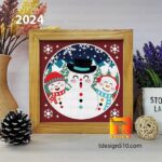 #34 Combo Christmas 6in1 – 3D shadow box Paper cutting templates, papercut crafting svg file DIY, gift Cricut Silhouette - Image 4