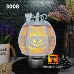 3008. Halloween Pumpkin lantern - Paper cutting lamp, paper lantern light box template, 3D shadow box, papercut lightbox svg file DIY cricut - Image 3