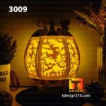 #24 Combo Halloween Pumpkin Lantern - Paper cutting lamp, paper lantern light box template, 3D shadow box, papercut lightbox svg file DIY cricut - Image 6