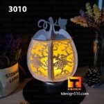 3010. Pumpkin Head Pumpkin lantern - Paper cutting lamp, paper lantern light box template, 3D shadow box, papercut lightbox svg file DIY cricut - Image 2