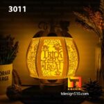 #23 Combo Halloween Pumpkin Lantern - Paper cutting lamp, paper lantern light box template, 3D shadow box, papercut lightbox svg file DIY cricut - Image 2