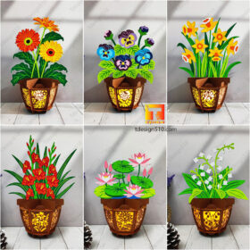 Combo36 flower pot lantern 6in1 2